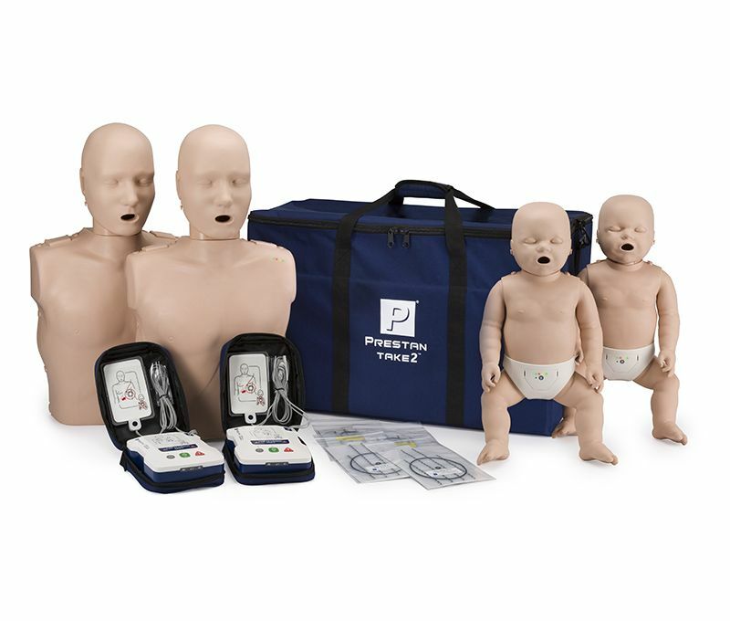 Prestan Professional TAKE2 Kit  Sada 2ks simultor dosplho , 2ks simultor batolete a 2ks Prestan Profesional AED UltraTrainer