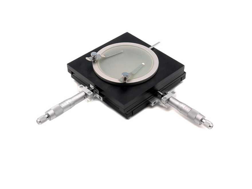 ST-111 - Mikroskopový pohyblivý stůl 185x145mm, s mikrometrickými šrouby